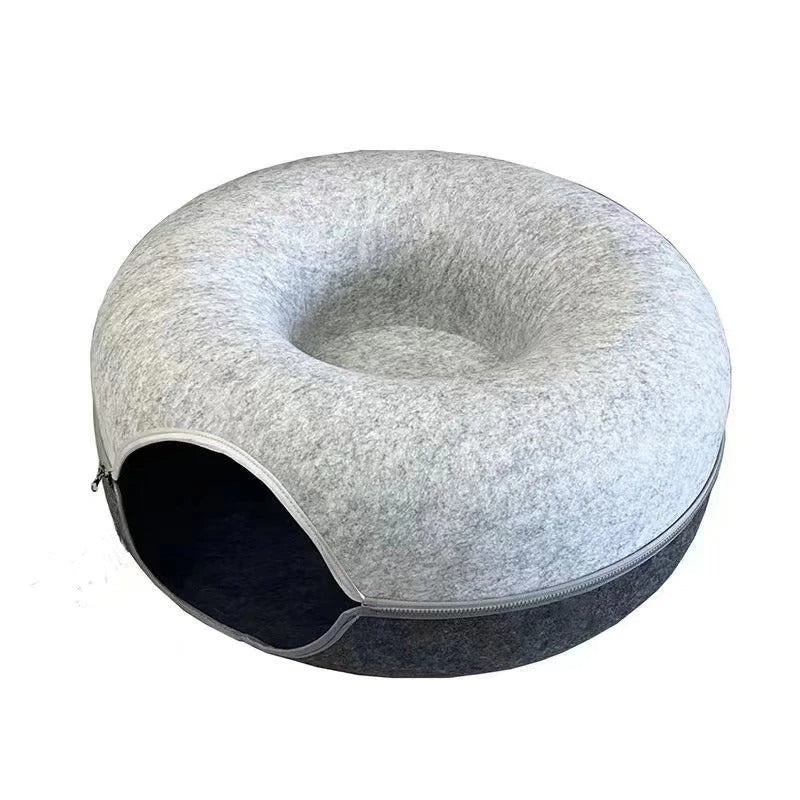 Lit Donut et Tunnel Interactif pour Chats 2 - en - 1™ - Mioumiou