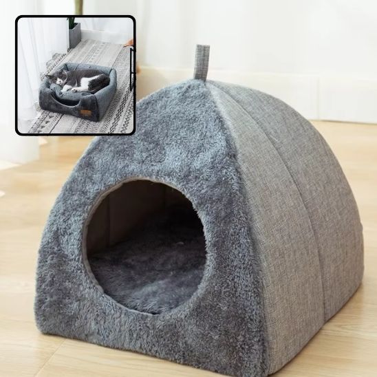 Tente igloo pour chat I Refuge Douillet™ - Mioumiou