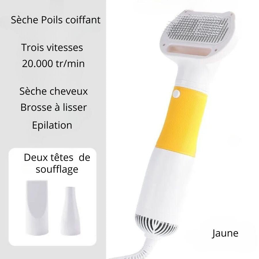 PelageDoux ™ I Sèche-Poils Silencieux 3 en 1 - Mioumiou