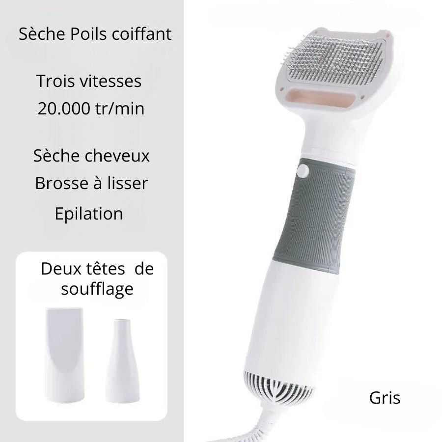 PelageDoux ™ I Sèche-Poils Silencieux 3 en 1 - Mioumiou