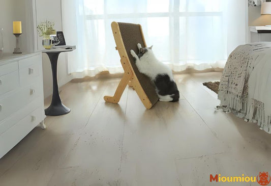 FélinFlex™ I Planche à gratter en bois pour chat 3 en 1 - Mioumiou